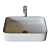 Sleek Roca Inspira Square Washbasin 3D model small image 2