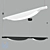 Minimalist LED Linear Suspension Light 3D model small image 1
