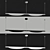 Minimalist LED Linear Suspension Light 3D model small image 3