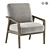 Rivet Huxley: Mid Century Chair 3D model small image 1