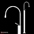 Gessi Goccia Floor Mixer 3D model small image 2