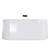 Salini Giada Wall-Mounted Stone Bathtub 3D model small image 3