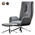 Luxury Cordia Lounge Armchair 3D model small image 1