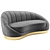 Luxurious Shelly Velvet Chaise - Meridian's Finest 3D model small image 1