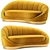 Luxurious Shelly Velvet Chaise - Meridian's Finest 3D model small image 2