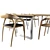 Modern 8-Piece Dining Set 3D model small image 6