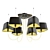 Cloud-inspired Pendant Chandelier 3D model small image 1