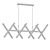 Modern Black Chrome Chandelier 3D model small image 2