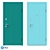 Alaska Modern Style Entrance Door - HT-109 3D model small image 4