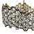 Sleek Honeycomb Design Lamp 3D model small image 2