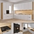 White Kitchen Cabinet 3D model small image 1