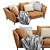 Flexform Weston Leather Sofa 3D model small image 1