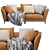Flexform Weston Leather Sofa 3D model small image 4