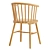 Natural Ash Wood Chair with Handwoven Rattan Seat 3D model small image 3