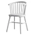 Natural Ash Wood Chair with Handwoven Rattan Seat 3D model small image 5