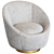 Stylish Ether Swivel Chair 3D model small image 1
