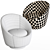 Stylish Ether Swivel Chair 3D model small image 3