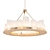 Elegant Brass LED Candle Chandelier 3D model small image 1