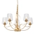 Elegant Floral Chandelier 3D model small image 1