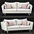 Fred: Stylish Straight Sofa 3D model small image 2