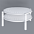 Oscarine Mirrored Lucite Coffee Table, Round 3D model small image 2