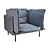 Sleek SOHO Armchair: Luxury and Comfort Combined 3D model small image 1