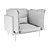 Sleek SOHO Armchair: Luxury and Comfort Combined 3D model small image 4
