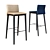 Elegant KL Barstool: Sleek Design 3D model small image 1