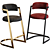 Elegant Stephanie Counter Stool 3D model small image 1