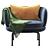 Modern La Cividina Soave Armchair 3D model small image 2