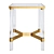 Sleek Lucite Accent Table 3D model small image 2