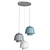 Anzazo Pendant Light: Modern Elegance 3D model small image 2