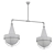 Elegant Dual Light Fixture 3D model small image 2