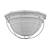 Elegant Silver Flushmount Fixture 3D model small image 2