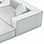 Paola Lenti Atollo Mini 2: Chic Modular Sofa 3D model small image 5