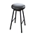 Sleek and Stylish Meridiani Stool 3D model small image 3