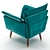 Rezzo Armchair: Elegant, Comfortable, and Stylish 3D model small image 5