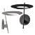 Sleek Ringlo Wall Torchiere 3D model small image 1