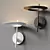 Sleek Ringlo Wall Torchiere 3D model small image 3