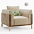 Vittoria Armchair: Elegant and Versatile 3D model small image 6