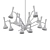 Elegant Hallard Chandelier 3D model small image 2