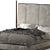 Icaro Flexform Wooden Bed 3D model small image 6