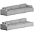 Muuto Connect 3 Seater Sofa 3D model small image 2