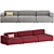 Muuto Connect 3 Seater Sofa 3D model small image 4