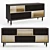 Elegant Piet Sideboard: Wooden Body, Metal Accents 3D model small image 1