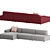 Contemporary 3-Seater Sofa by Muuto 3D model small image 6