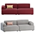 Muuto Connect 2 Seater Sofa 3D model small image 4