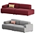 Muuto Connect 2 Seater Sofa 3D model small image 5