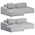 Modern 2-Seater Connect Sofa by Muuto 3D model small image 1