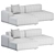 Modern 2-Seater Connect Sofa by Muuto 3D model small image 2